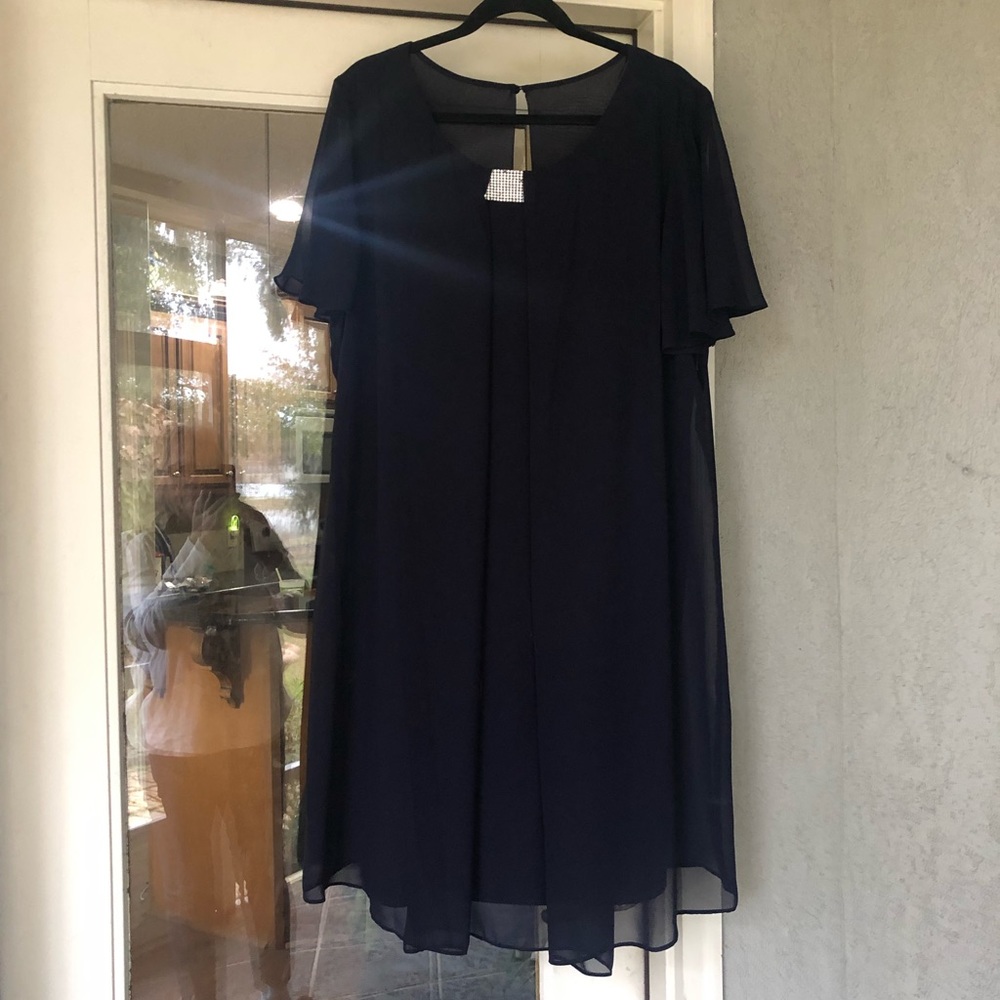 Navy Blue Evening Dress by MSK size 20W